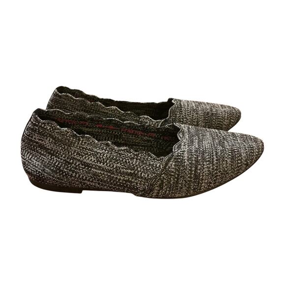 Skechers Cleo Stretch Fit Flats Air Cooled Memory Foam Knit Size 8 Comfort Shoes - Picture 3 of 8